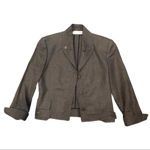 Stella McCartney brown linen blazer sz 40